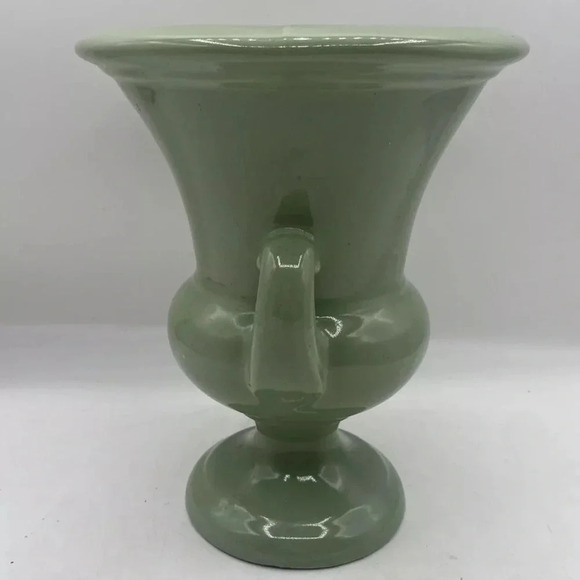 Vintage Haeger Aqua Trophy Urn Vase - Picture 2 of 11